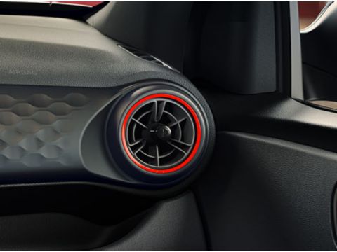 Close-up of the All-New Hyundai i10 N Line air vent on the passenger side