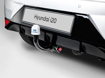 The Hyundai i20 corrosion-resistant tow bar.