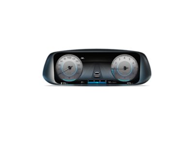 Picture of the Hyundai i20 10.25’” digital cluster display.