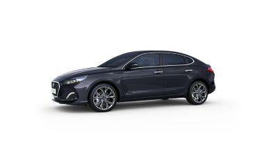 Vista lateral del Hyundai i30 Fastback.