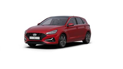 Hyundai i30 di colore rosso