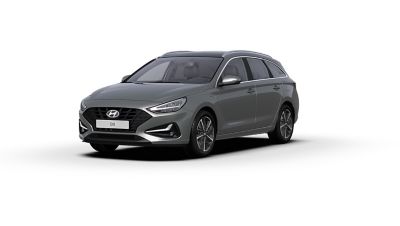 Extérieur de la Hyundai i30 Wagon en Amazon Grey.