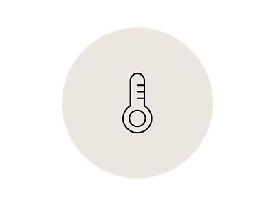 Bluelink Symbol-Grafik: Thermometer. Wunschtemperatur beim Losfahren einstellen.