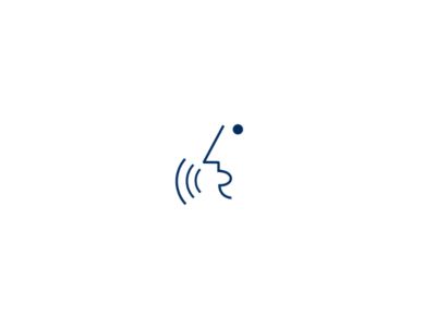 Symbolbild Hyundai Spracherkennung: sprechender Kopf und Schallwellen.