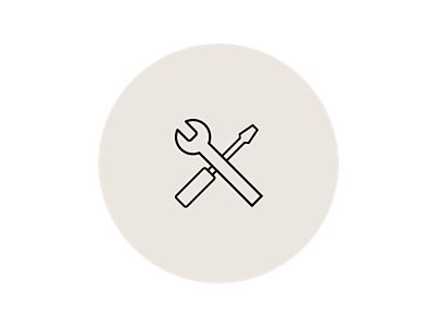 screwdriver and spanner icon
