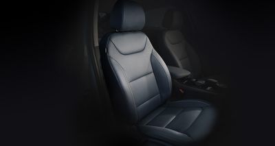 Photo of the seats inside the new Hyundai IONIQ Electric.