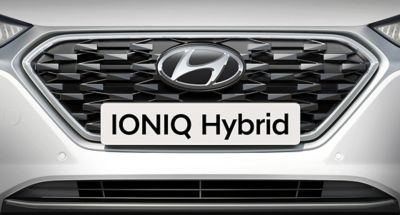 Parrilla frontal del Hyundai IONIQ Híbrido.