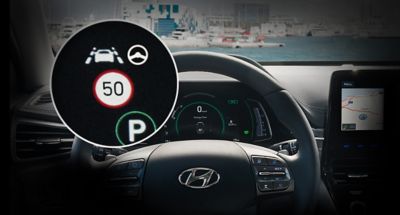 sistema inteligente de límite de velocidad en Hyundai IONIQ Híbrido.