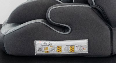 Detail na sedák autosedačky Premium Isofix