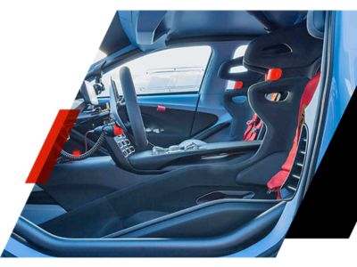 The interior of the Hyundai N RM Concept Car.