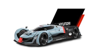 The Hyundai N 2025 Vision Gran Turismo celebrating Hyundai's 50th anniversary in 2017.