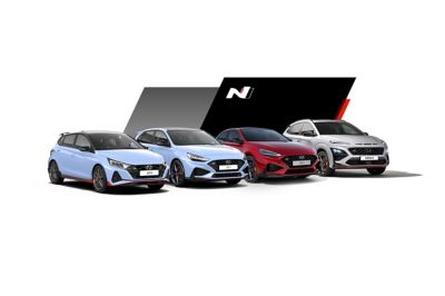 La gamma di modelli Hyundai N i20 N i30N KONA N i30 Fastback N