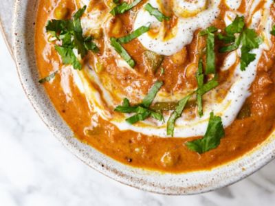 Creamy coconut & chickpea curry by Ella Mills and Hyundai's Plant Based Challenge.