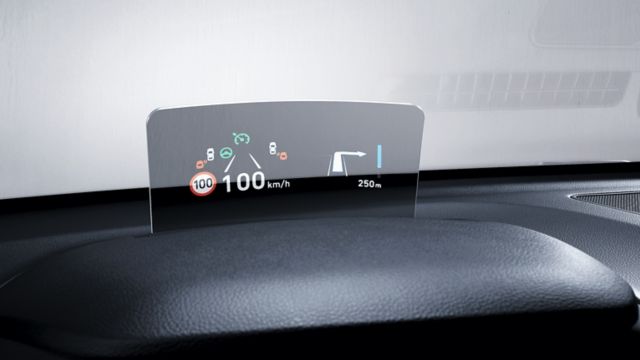 Head-up Display video Kona Electric. Video.