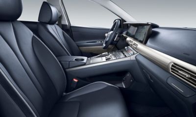 Photo showing the front row seats of the all-new Hyundai Nexo.