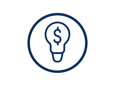 Cash bulb icon