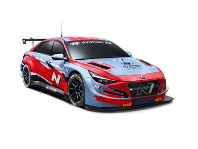Coupe claire de la Hyundai ELANTRA N TCR.