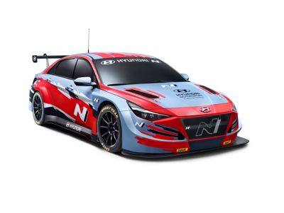 Clearcut of the Hyundai ELANTRA N TCR.