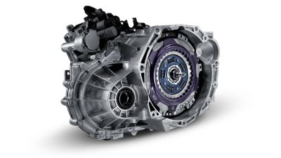 La transmission à double embrayage à sept vitesses de la Hyundai i20.