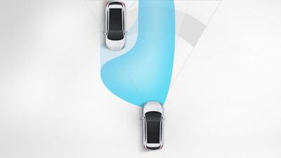 The High Beam Assist (HBA) in the Hyundai TUCSON Plug-in Hybrid compact SUV.