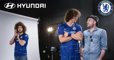 Wideo przedstawiające partnerstwo pomiędzy Hyundai a klubem Chelsea FC.