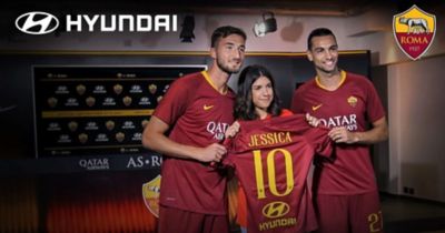 Wideo przedstawiające partnerstwo pomiędzy Hyundai a klubem AS Roma.