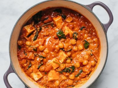 One-pan quinoa, chickpeas and peas Hyundai plant-based challenge