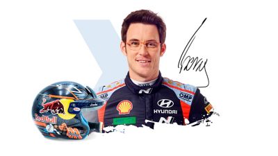 Pilote Hyundai Motorsport Thierry Neuville et son casque.