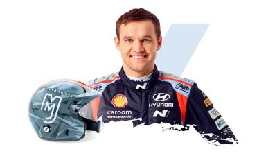 Hyundai Motorsport Martin Järveoja et son casque