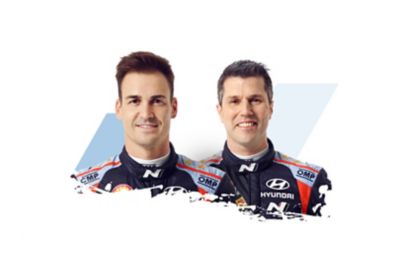 Pilote et co-pilote Hyundai Motorsport Dani & Borja