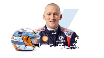 Le copilote de Hyundai Motorsport Paul Nagle et son casque.