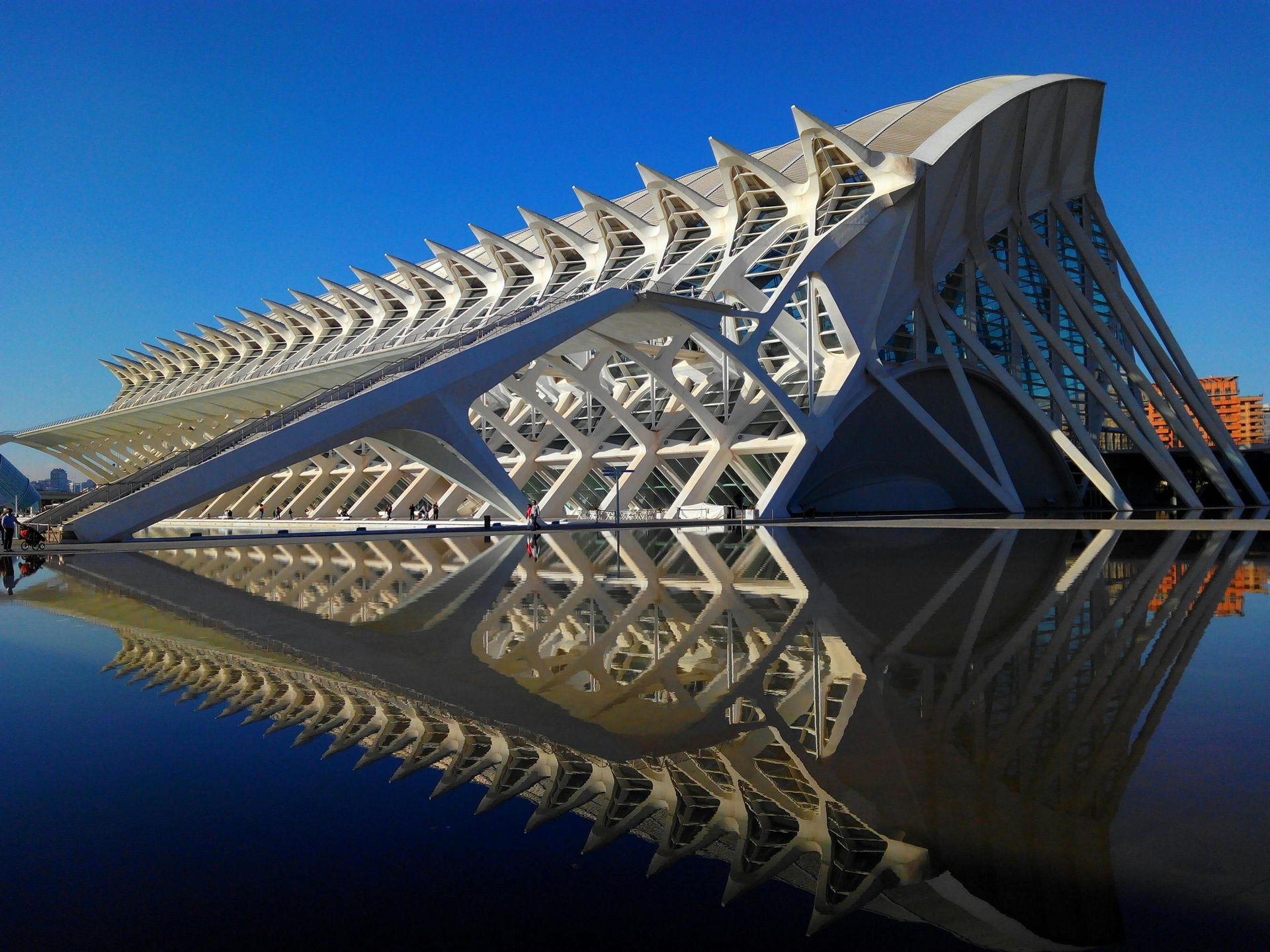 Vista a la ciudad de las artes de Valencia