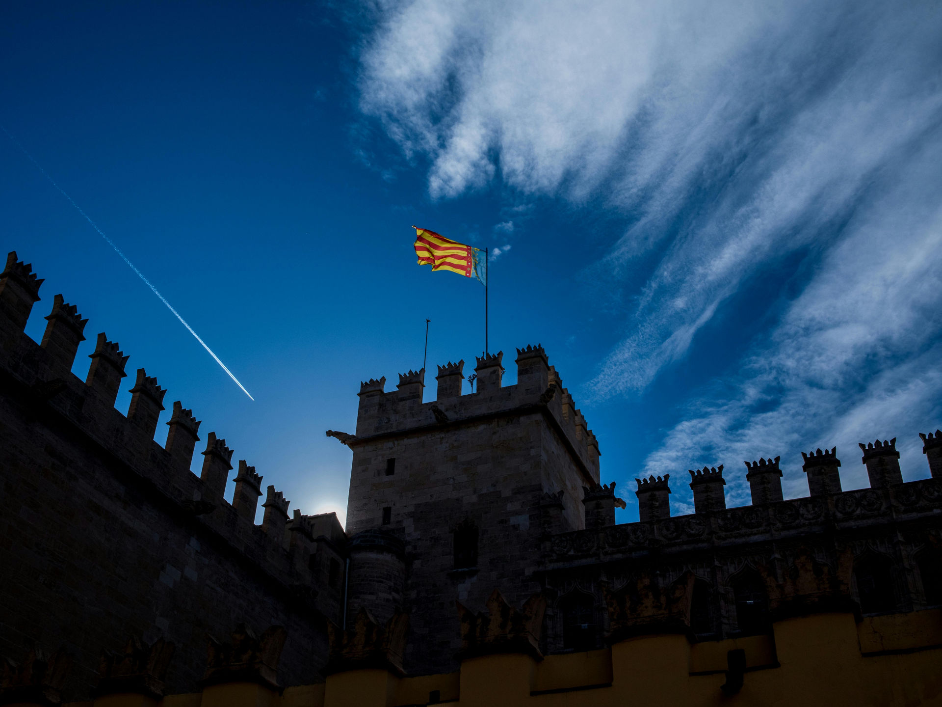 vista a la muralla valenciana