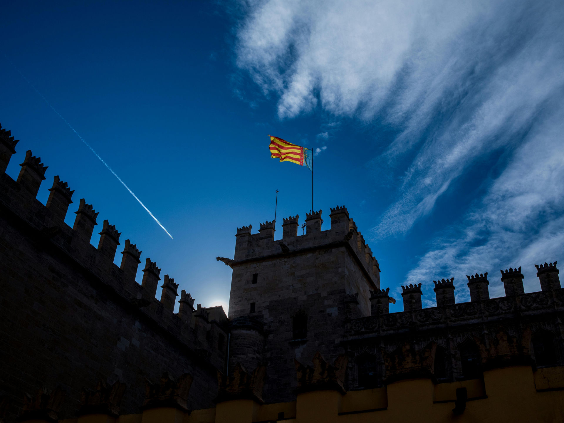 vista a la muralla valenciana