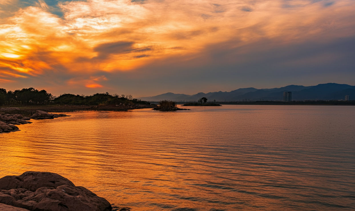 islamabad_sunset_at_rawal_lake