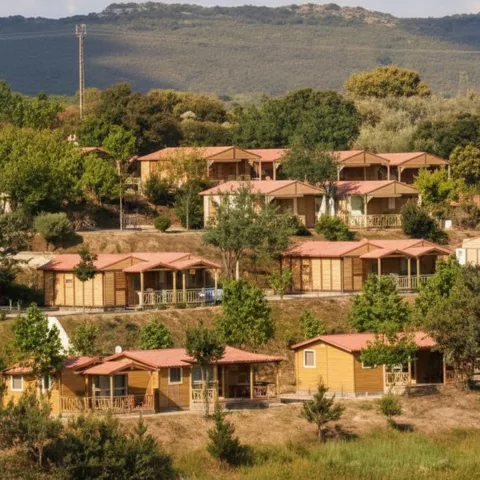 Bungalows del camping Mirador de Cabañeros