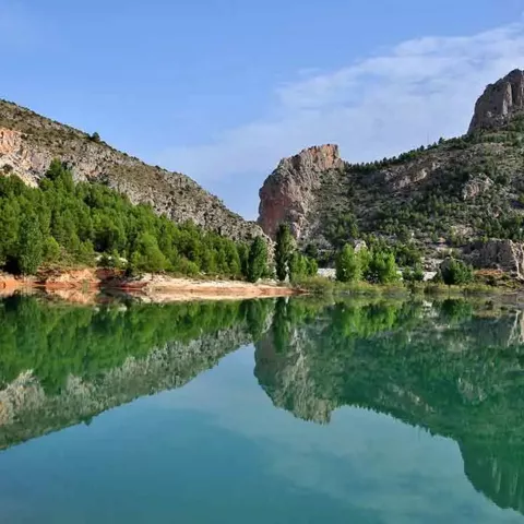Panorámica del embalse de Taibilla