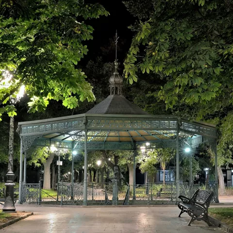 Fuente Agria vista de noche