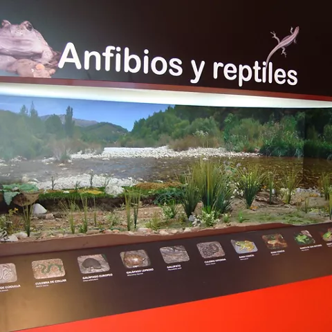 Panel en el centro de visitantes de Yeste