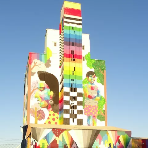 Silo del proyecto Titanes en Calzada de Calatrava