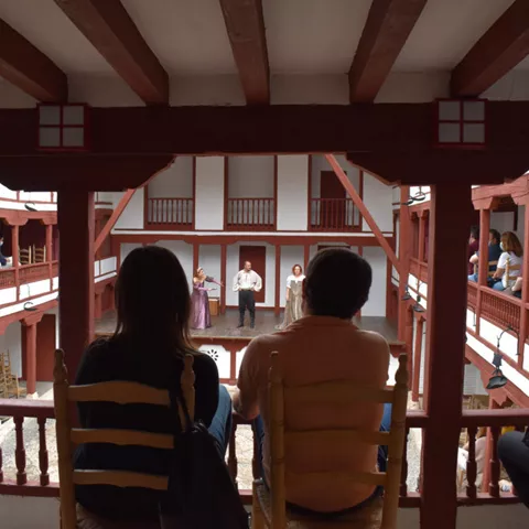 Vista del escenario desde la galería superior