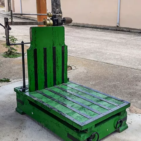 Báscula mecánica tradicional.