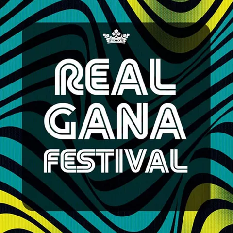 Cartel gráfico con el texto “Real Gana Festival”