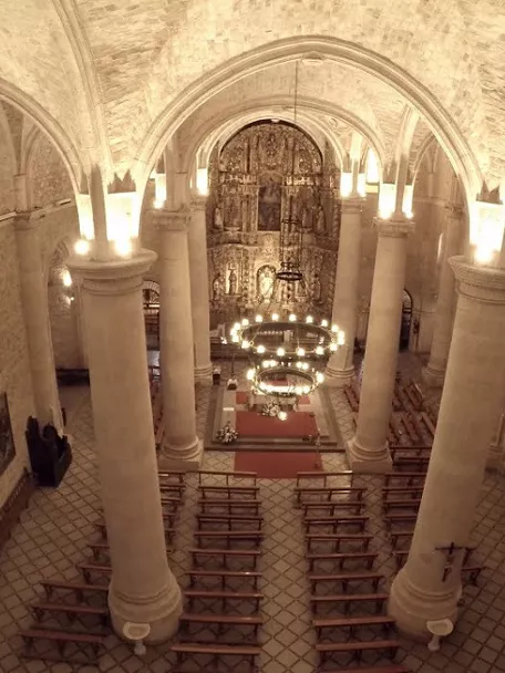 Interior de la iglesia del Salvador de La Roda