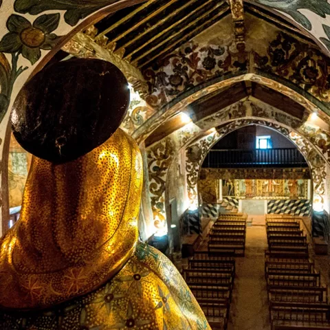 Interior de la ermita de Belén en Liétor, provincia de Albacete