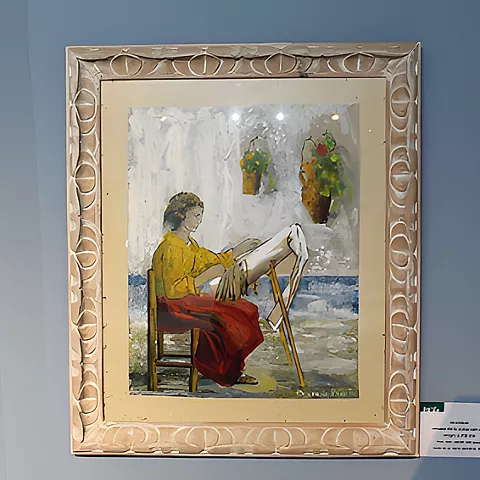 Cuadro del Museo del Encaje y la Blonda de Almagro