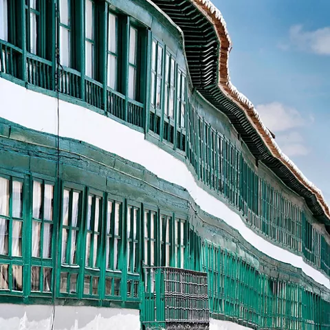 Ventanales de la Plaza Mayor de Almagro
