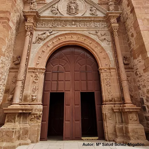 Puerta de la iglesa de la Asunción de Manzanares