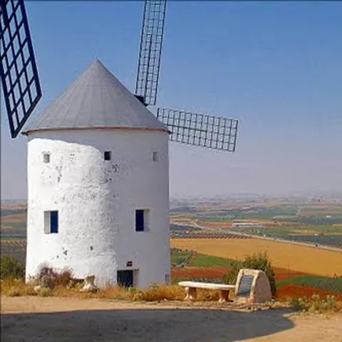 Panorámica desde los molinos de viento de Puerto Lápice