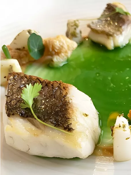 Plato del Restaurante Tierra, en Torrico